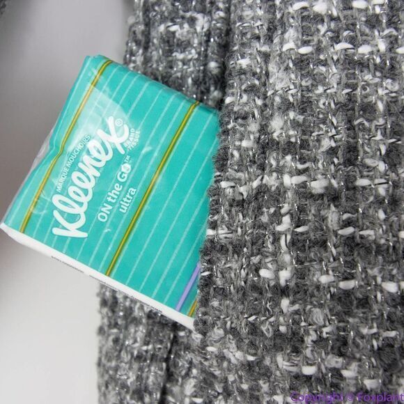 NEW White House Black Market Belted‎ Tweed blazer Jacket With Removable B… - Picture 13 of 16